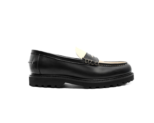 JADE LOAFERS - PYTHON SKIN IN BLACK