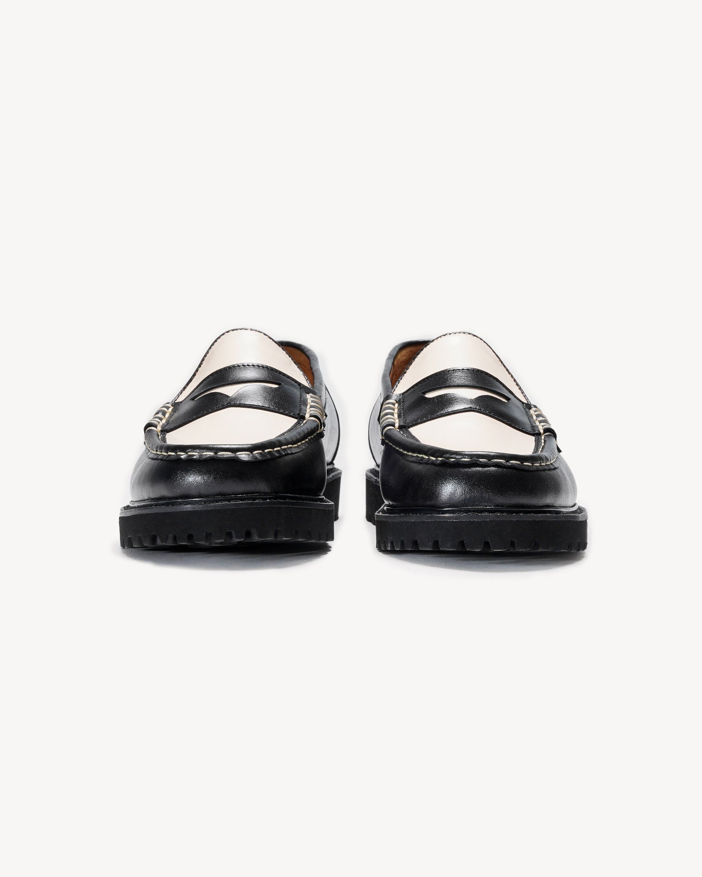 Jax Loafers in Black + White