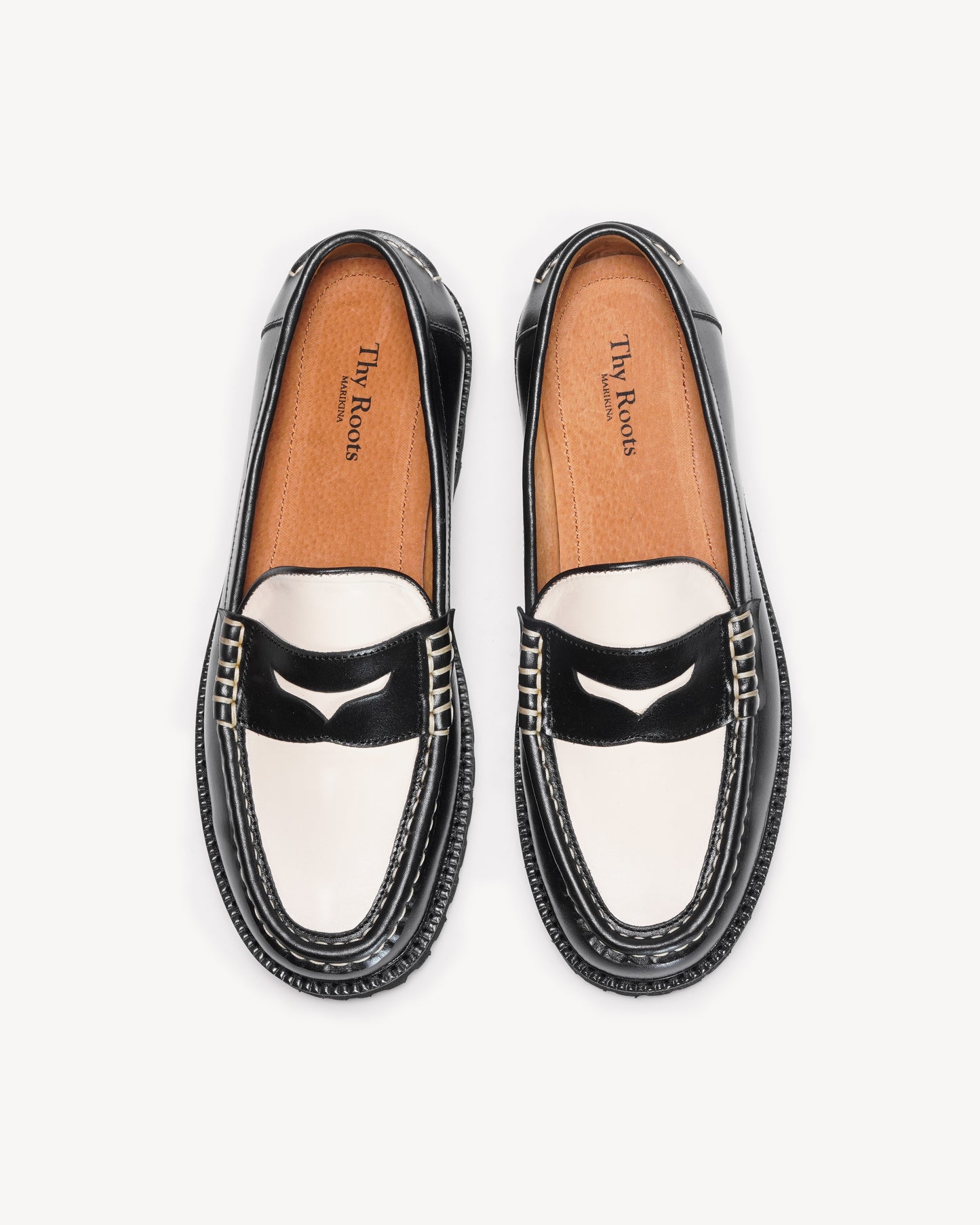 Jax Loafers in Black + White