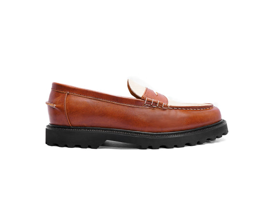 JADE LOAFERS - PYTHON SKIN IN TAN