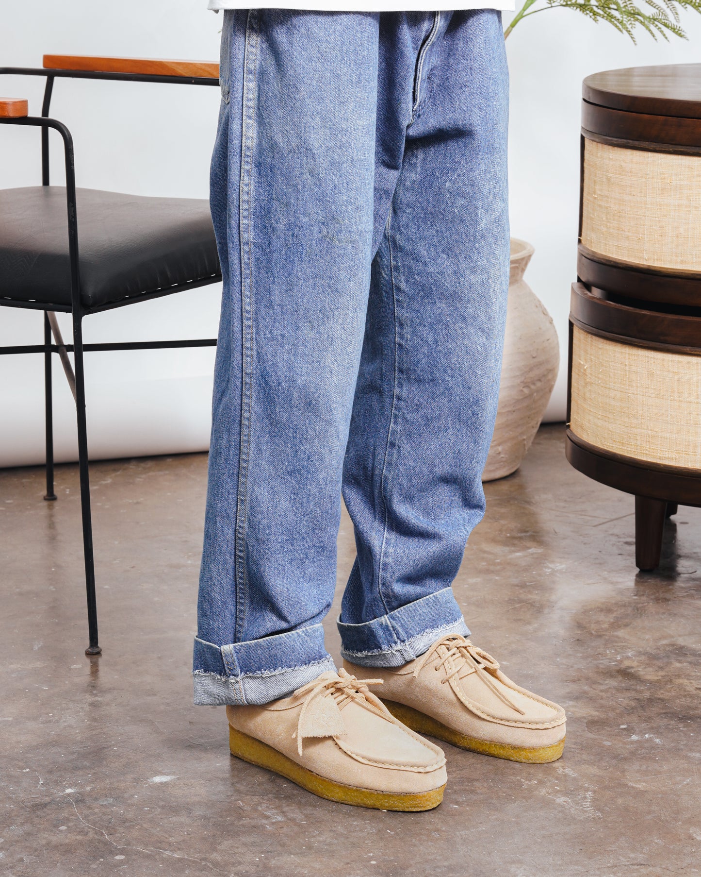 Thy Wallabees in Cream