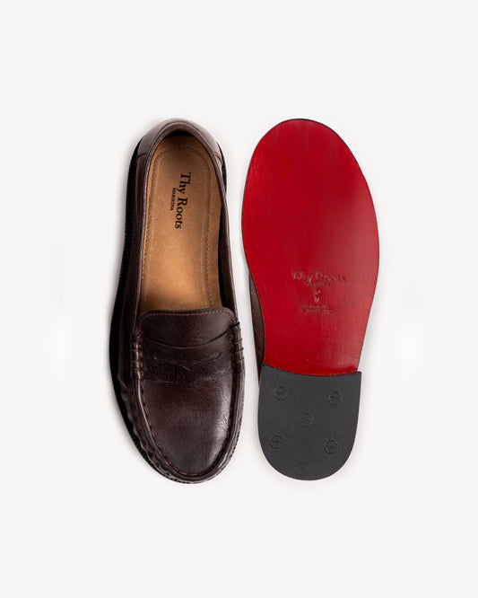 Rouche Loafers in Brown