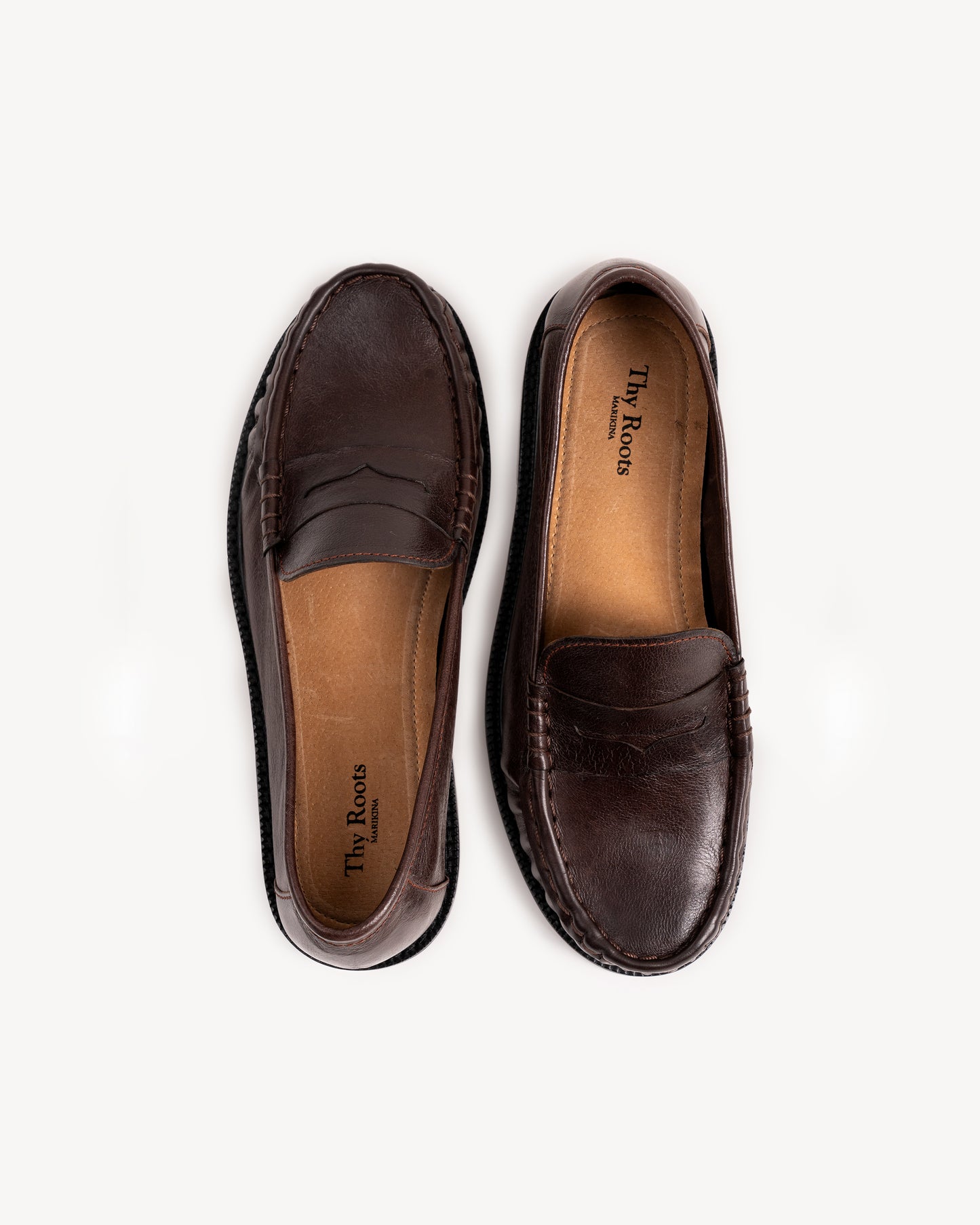 Rouche Loafers in Brown