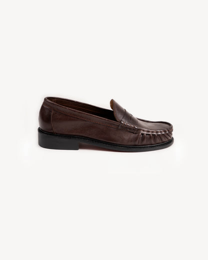 Rouche Loafers in Brown