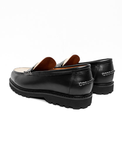 JADE LOAFERS - PYTHON SKIN IN BLACK