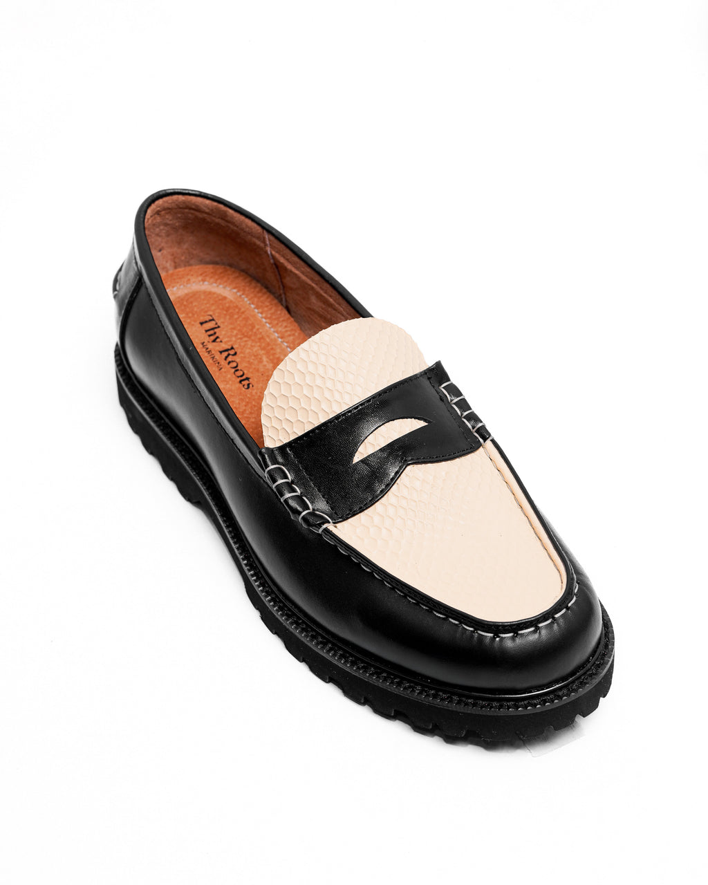 JADE LOAFERS - PYTHON SKIN IN BLACK