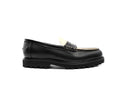 JADE LOAFERS - PYTHON SKIN IN BLACK