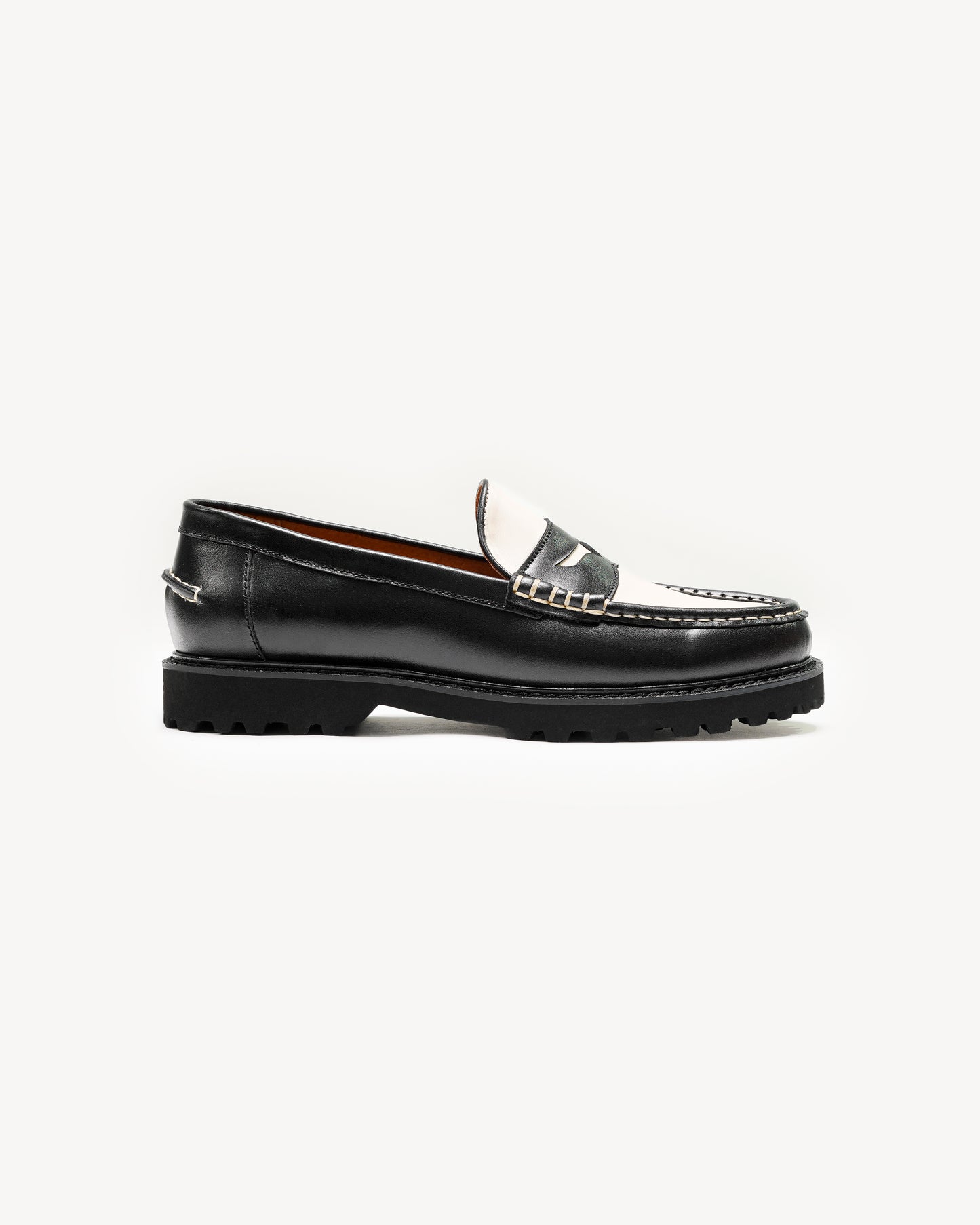 Jax Loafers in Black + White