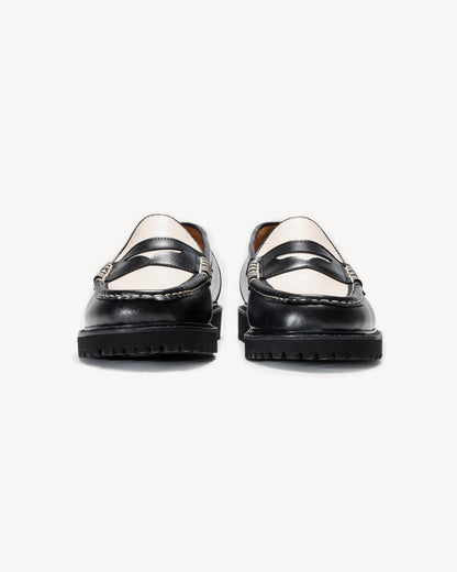Jax Loafers in Black + White