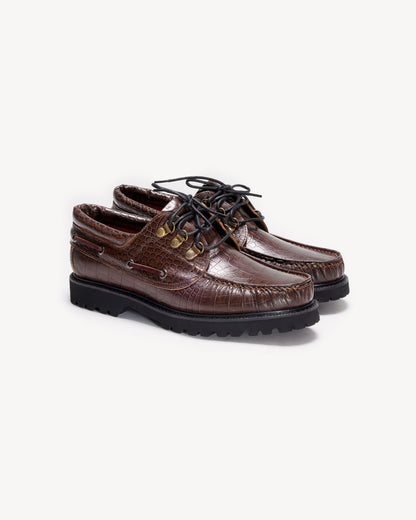 Croco Boat Shoes