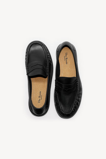 Rouche Loafers in Black