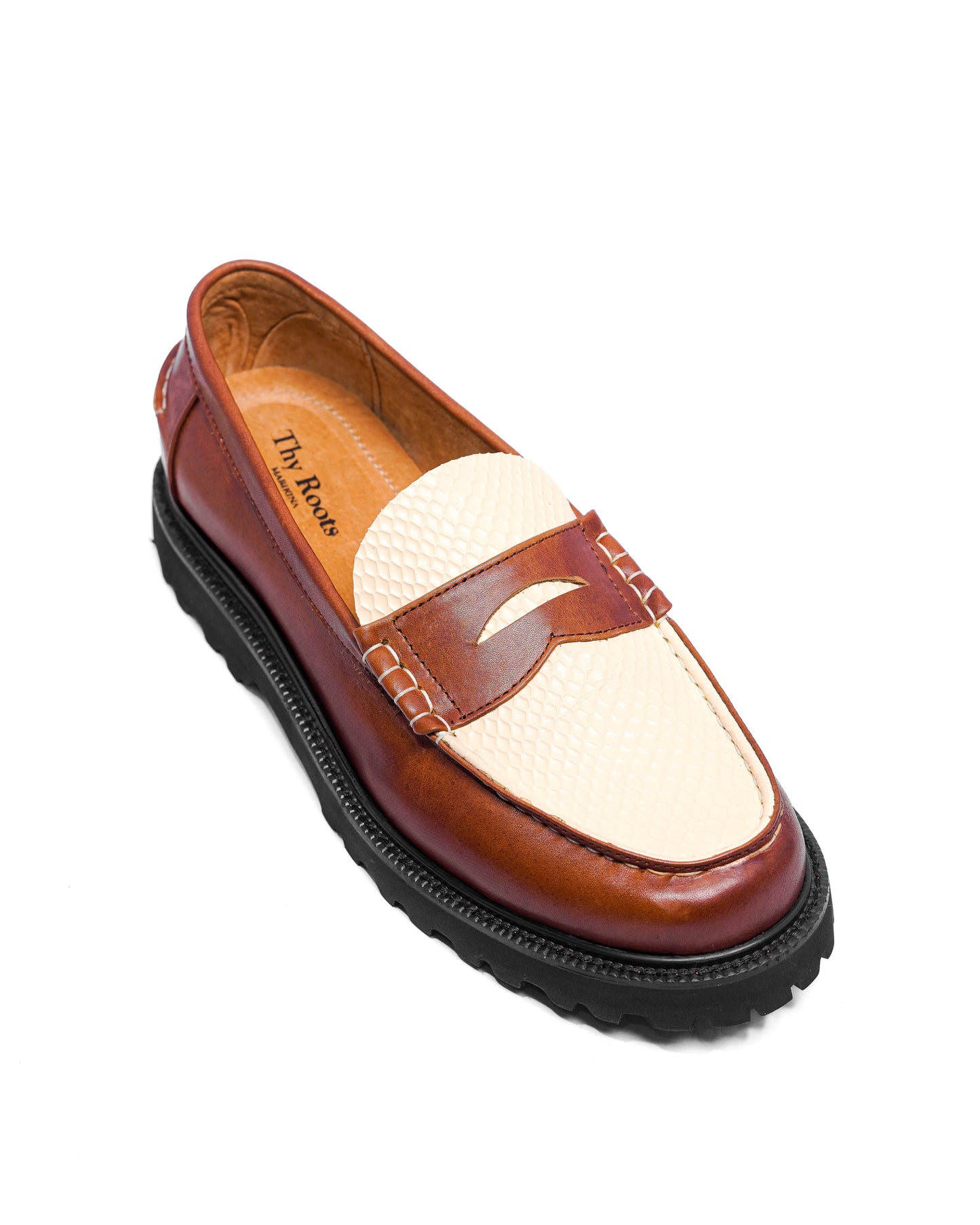 JADE LOAFERS - PYTHON SKIN IN TAN