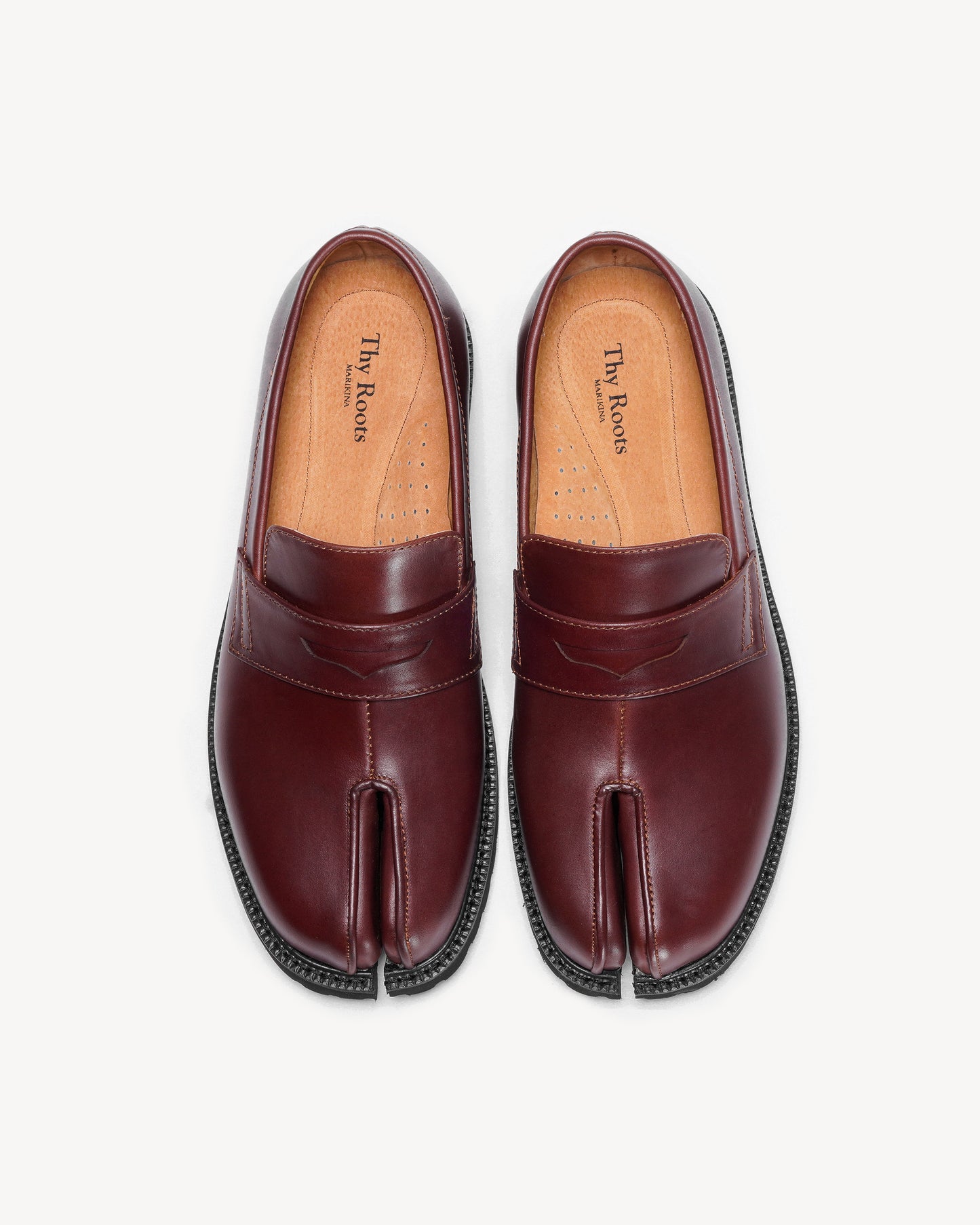 Travis - Tabi Loafers in Chestnut