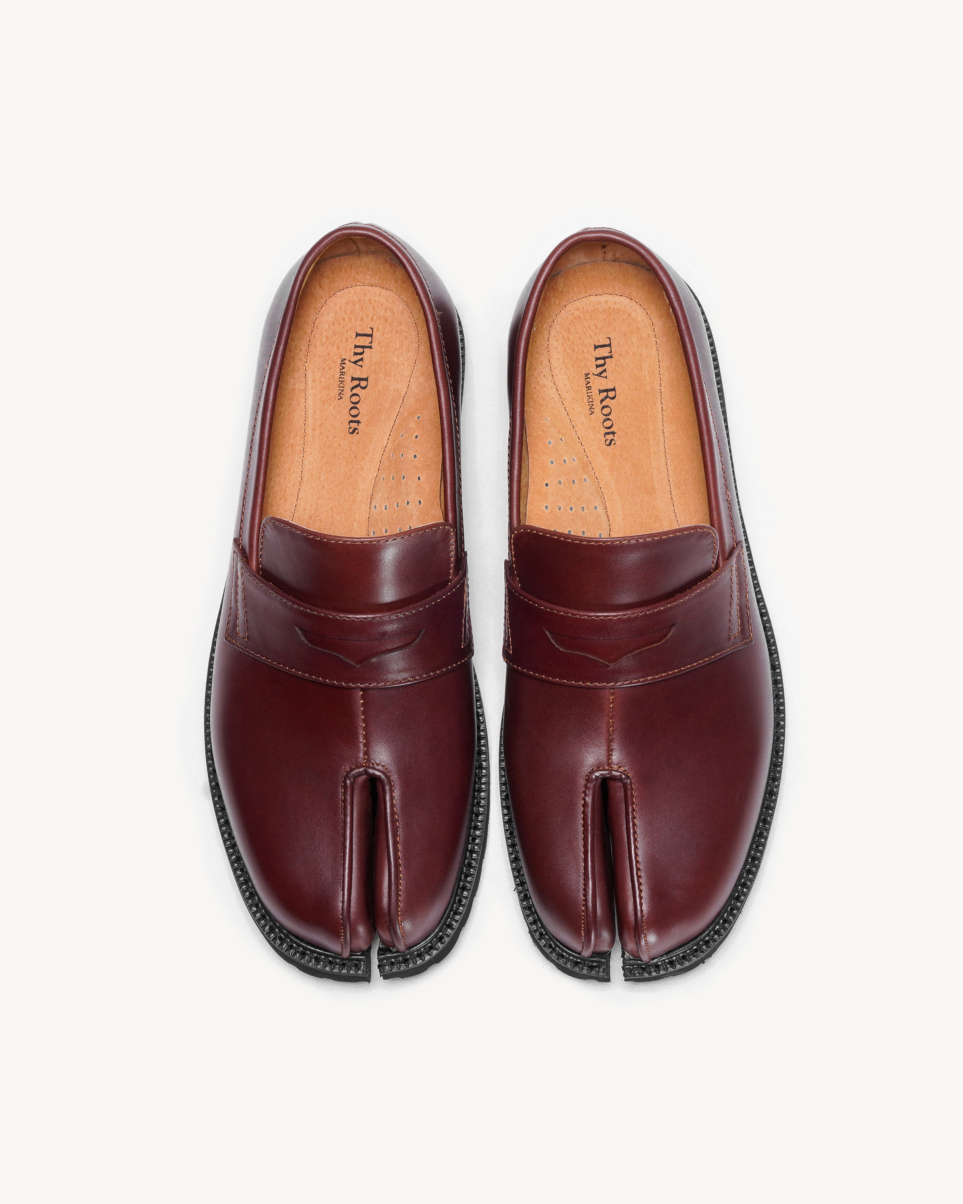 Travis - Tabi Loafers in Chestnut