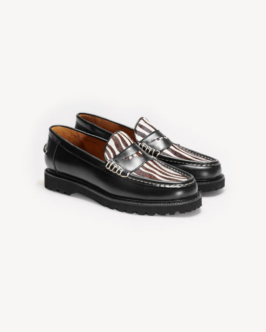 Jax Loafers in Zebra